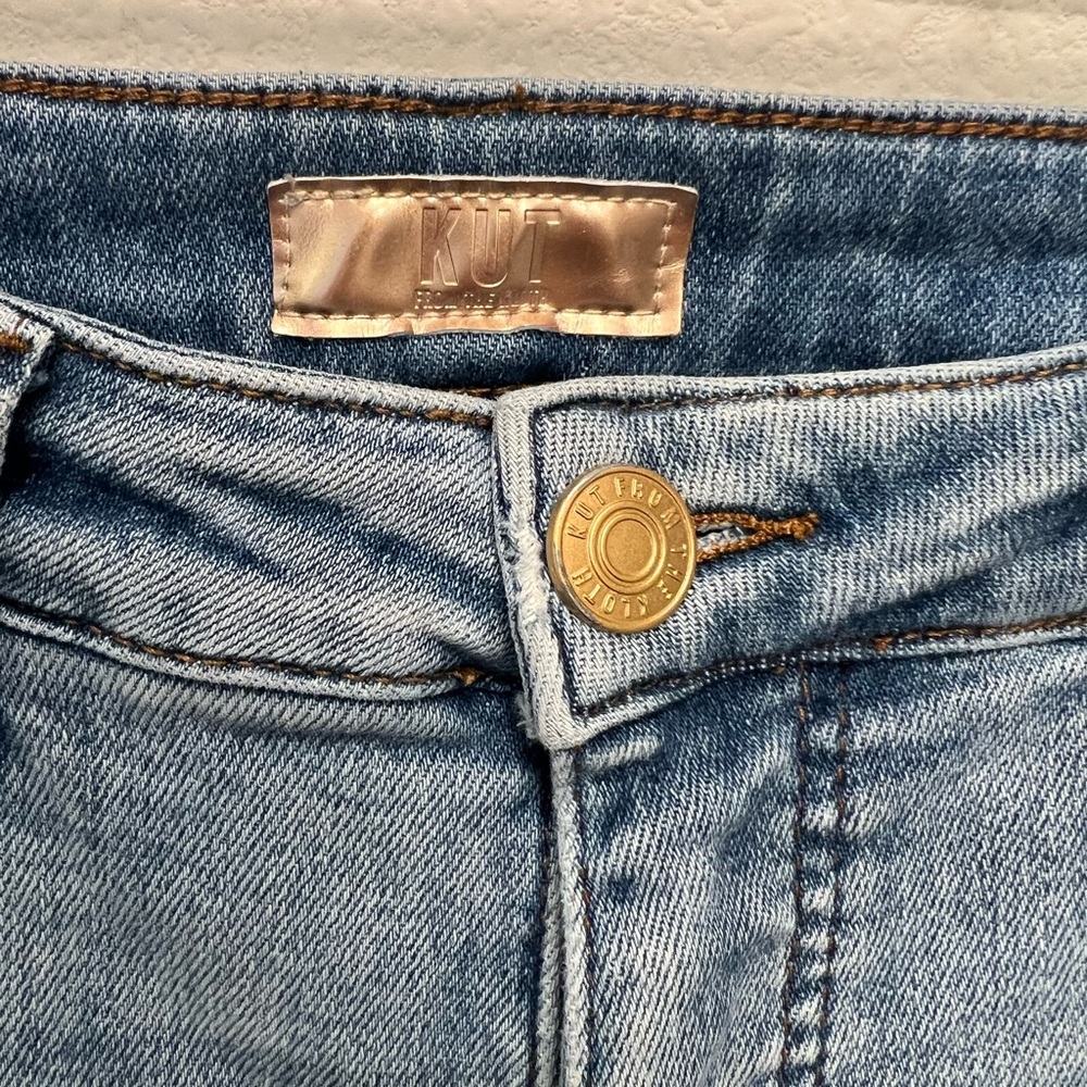Kut From The Kloth Reese Fab Ab Ankle Straight Jeans | High Rise | Size 6 - Picture 4 of 7